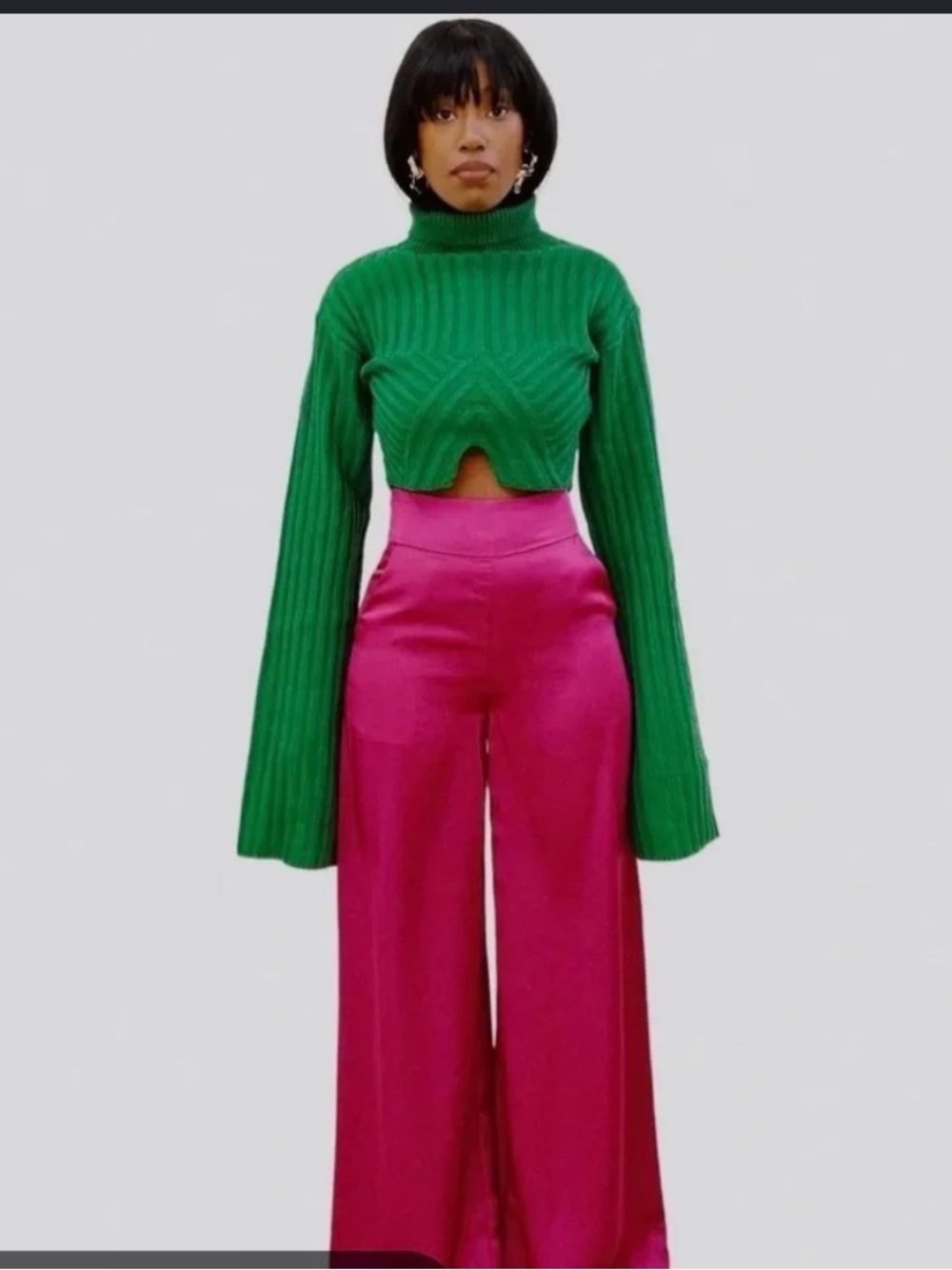 Hanifa Sia Cropped Sweater size XS NWT